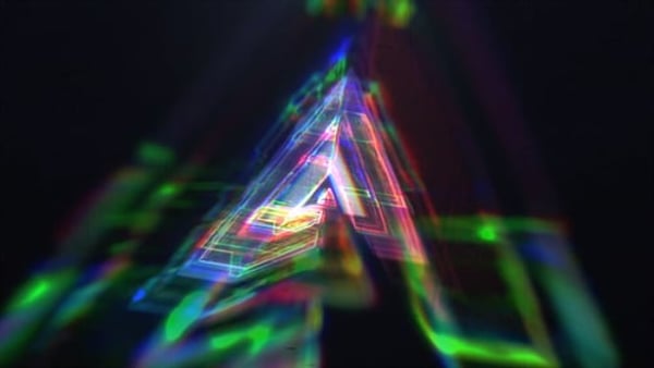 Digital Glitch Logo Intro Reveal