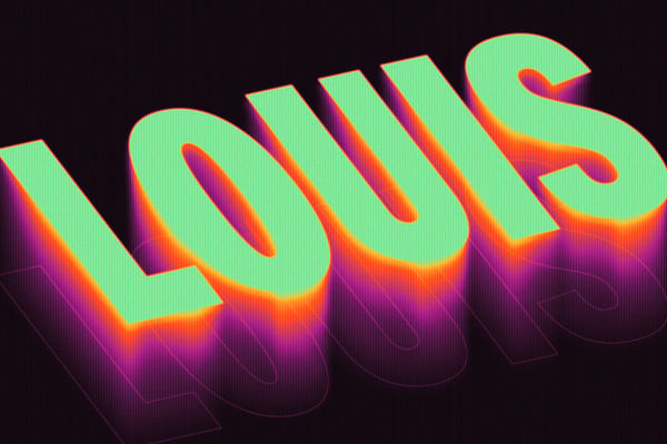 Distort Vibrant Text Effect