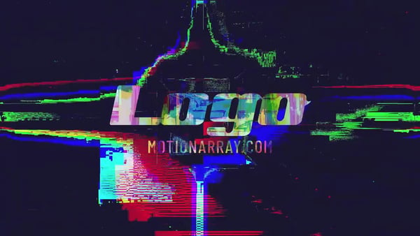 Distortion Glitch Logo