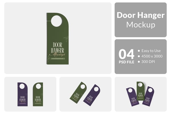 Door Hanger Mockup