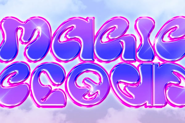 Dreamy Glossy Text Effect