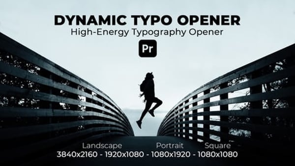 Dynamic Typo Opener for Premiere Pro | High-Energy Kinetic Typography 4K