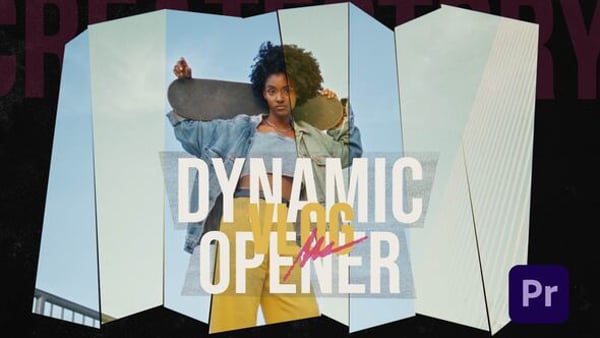 Dynamic Vlog Opener | Mogrt