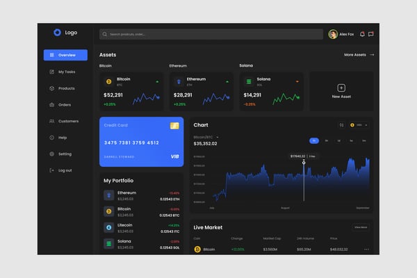 Crypto Dashboard UI Kit