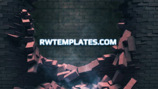 Falling Bricks Logo – Dynamic Brick Logo Reveal