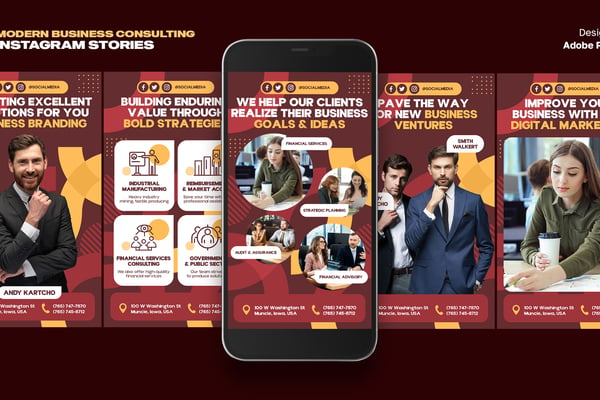Modern Business Consulting Instagram Stories MOGRT