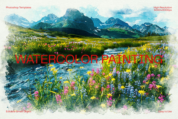 Watercolor Painting Photo Effect