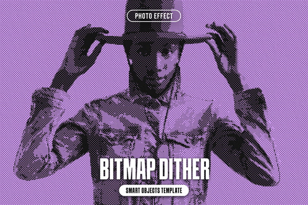 Bitmap Dither Photo Effect