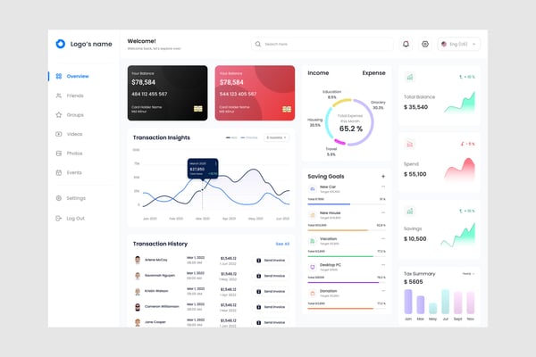 Banking Dashboard UI Kit
