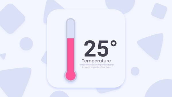 Minimalist UI Thermometer Widget