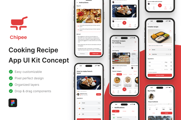 Chipee - Cooking Recipe App UI Kit