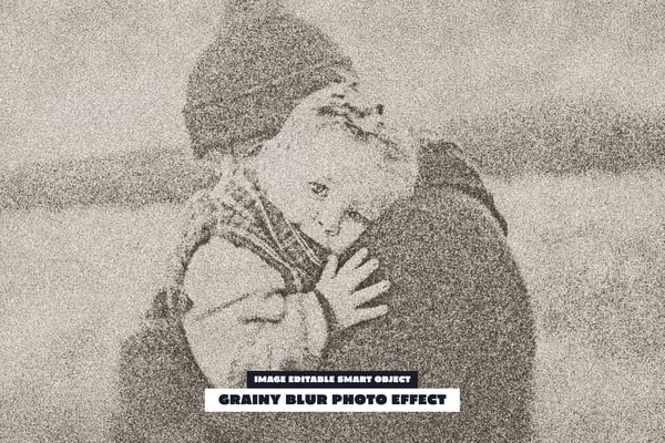 Grainy Blur Photo Effect