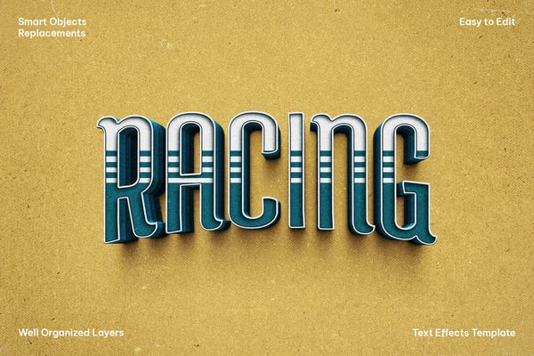 Retro Text Effect