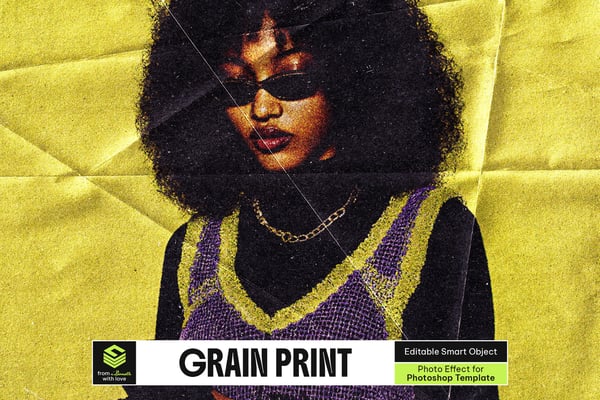 Grain Print Photo Effect
