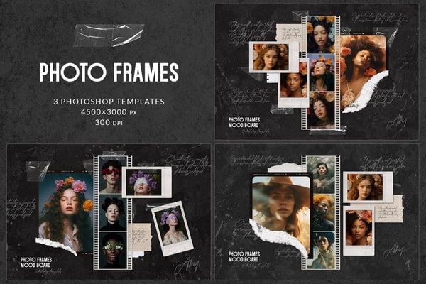 3 Polaroid Photo Mood Boards