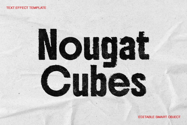 Stamp Print Text Effect