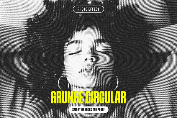 Grunge Circular Photo Effect