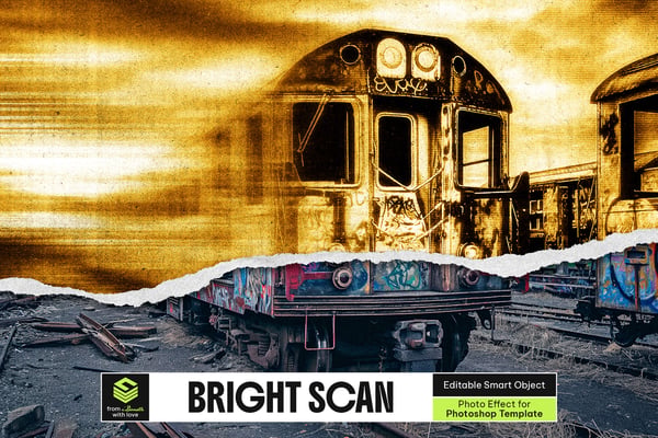 Bright Scan Photo Effect