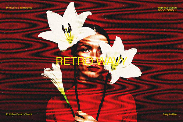 Retro Wavy Photo Effect