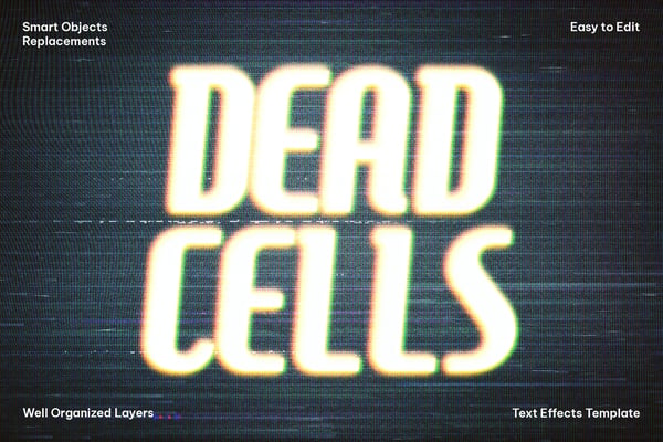 Retro VHS Text Effect