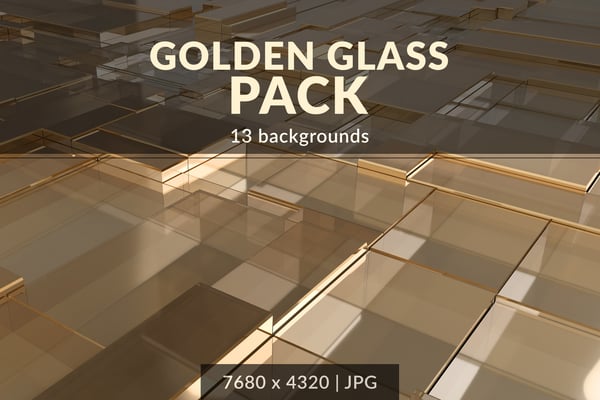 Golden Glass Background Pack
