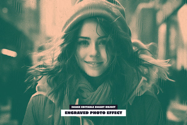 Engraved Photo Effect
