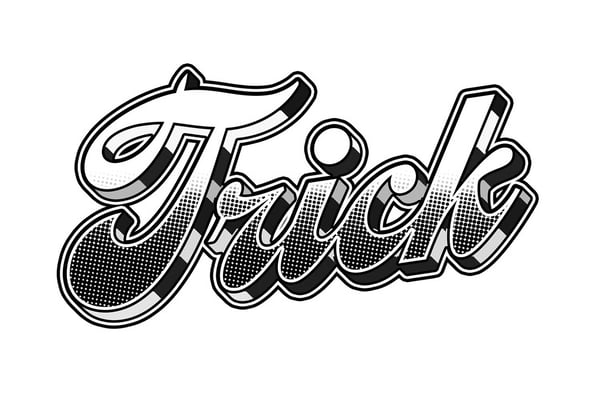 Black And White Text Effect