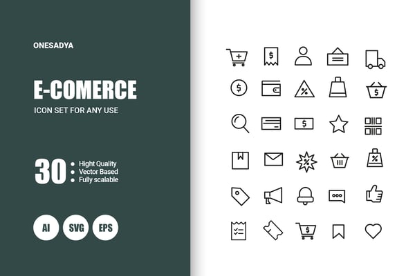 E-commerce - Icons Set