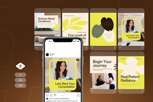 Aesthetic Medicine Center - Instagram Post Template