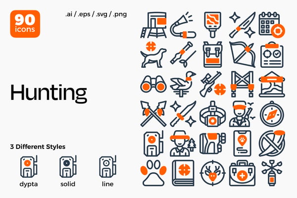 Hunting Icon Set