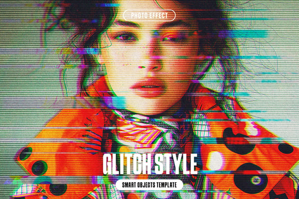 Glitch-Style Photo Effect