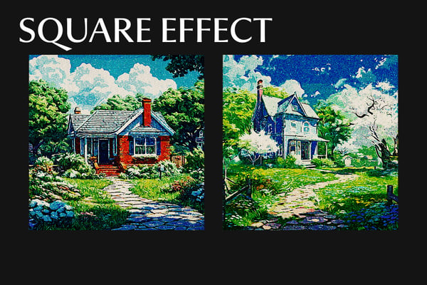 Oil Painting Square And Poster Photo Effect