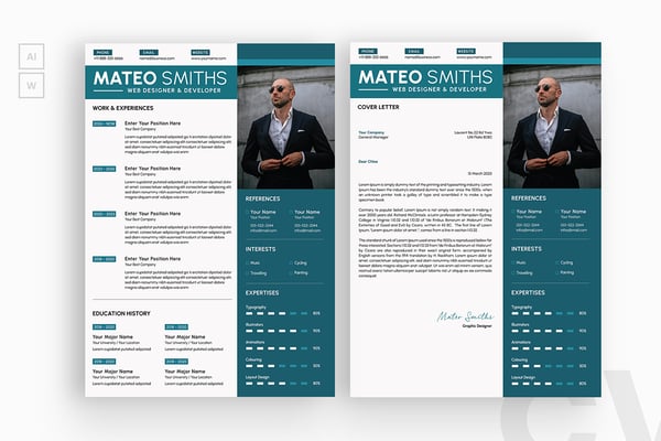 Background Graphics Resume CV
