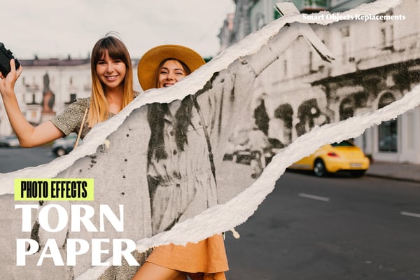 Torn Paper Photo Effect