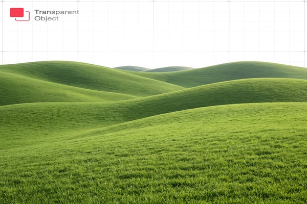 Green Landscape Transparent Object