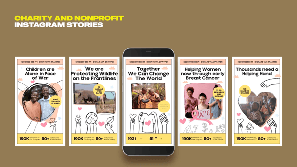 Charity Nonprofit Instagram Stories MOGRT