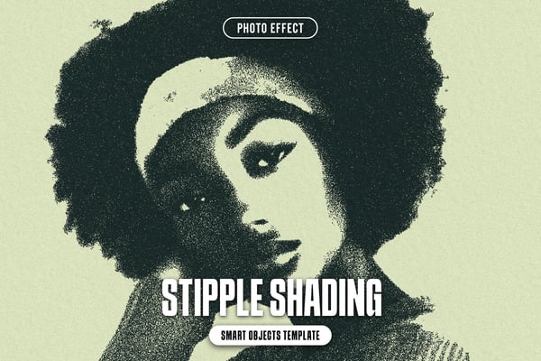 Stipple Shading Photo Effect