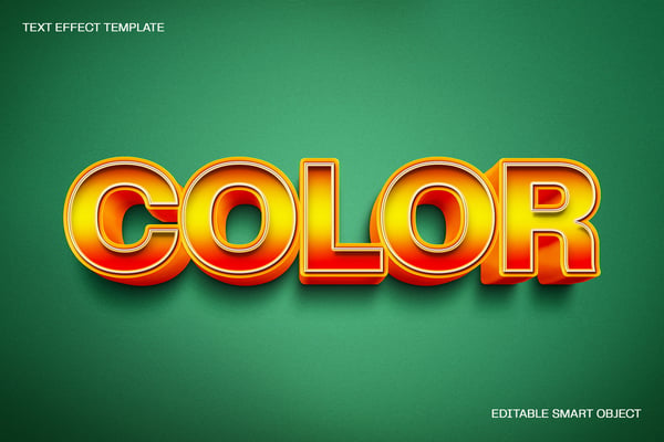 Color Text Effect