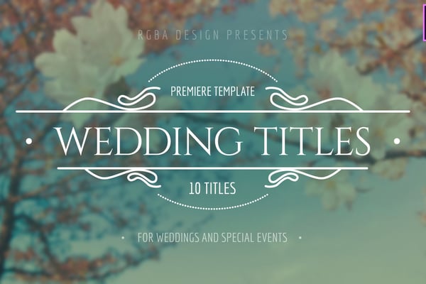 Elegant Wedding Titles