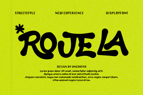 Rojela – Playful Hand-Drawn Display Font