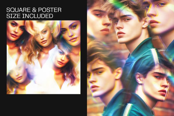 Mirror Prism Square And Poster Photo Effect