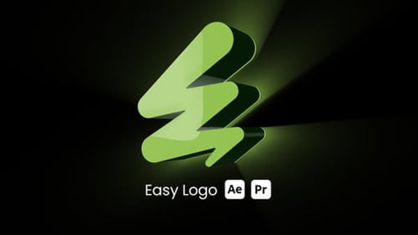 Easy 4K Logo Intro Template for After Effects & Premiere Pro with Color Controls