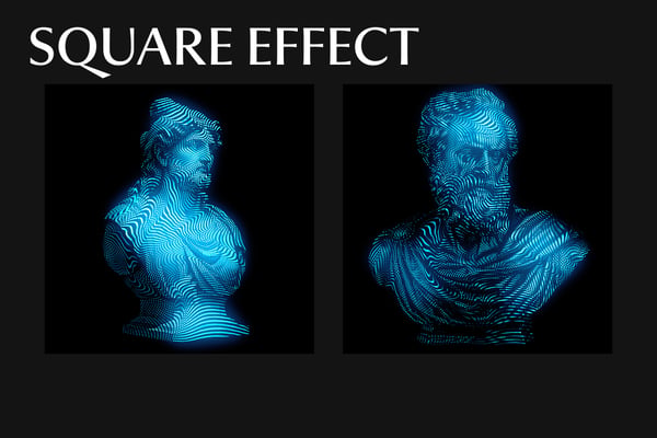 CRT Phaser Square And Poster Photo Effect