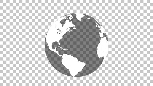 Animated Rotating Earth Planet Globe Animation