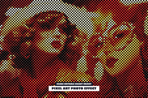 Pixel Art Photo Effect
