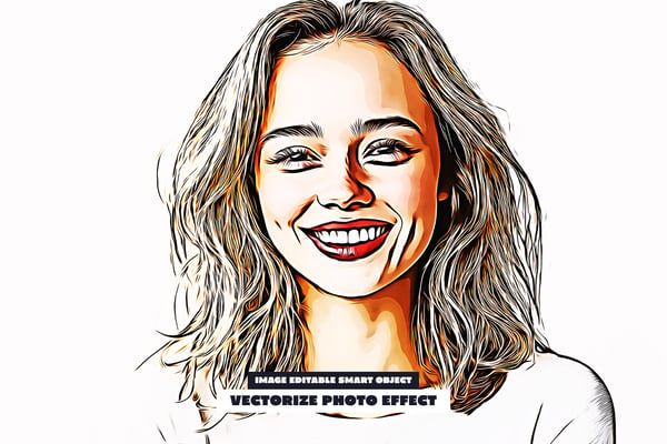 Vectorize Photo Effect