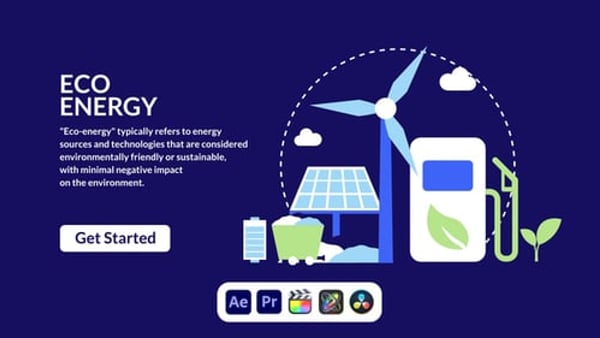 Eco Energy Design Concept - Renewable Power Presentation Animation Template