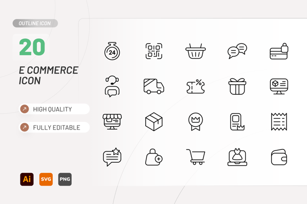 Ecommerce Line Icon