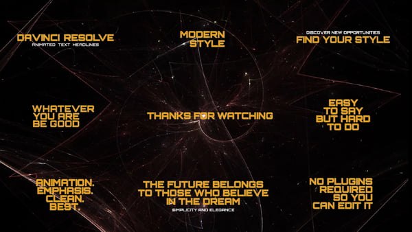 Stylish Titles in DaVinci Resolve.