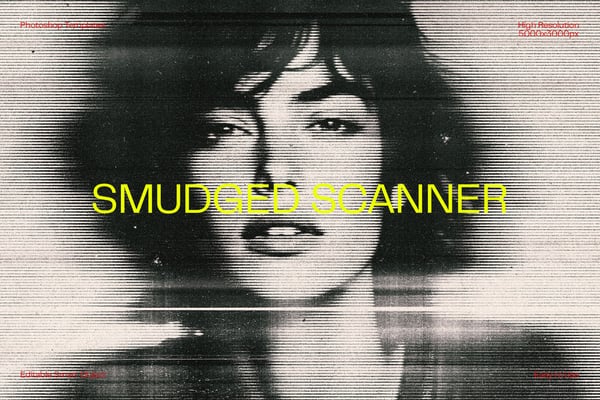 Smudged Scanner Photo Effect